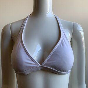 Billabong retro RARE solid white halter style bikini top